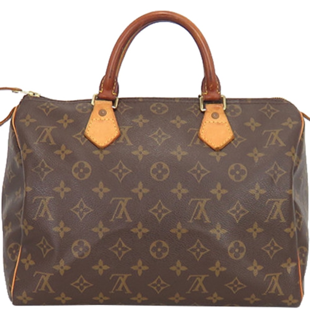 Louis Vuitton Speedy 30 Leather Brown Monogram